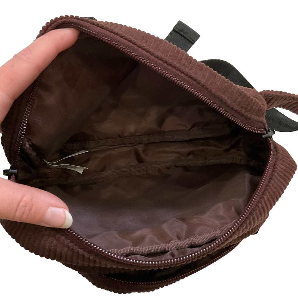 Justin Bieber x Tim Hortons Collab Tim Biebs Fanny Pack Brown Corduroy B… - Picture 12 of 16